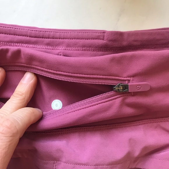 Pink lululemon speed short. Size 6. - Picture 7 of 9